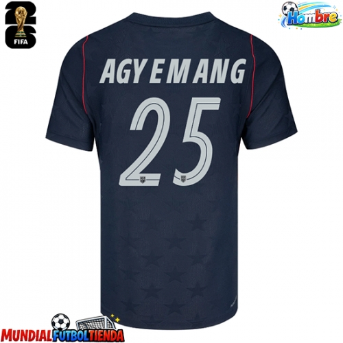 Camiseta Estados Unidos Patrick Agyemang #25 Segunda Equipación Replica Mundial 2026 mangas cortas
